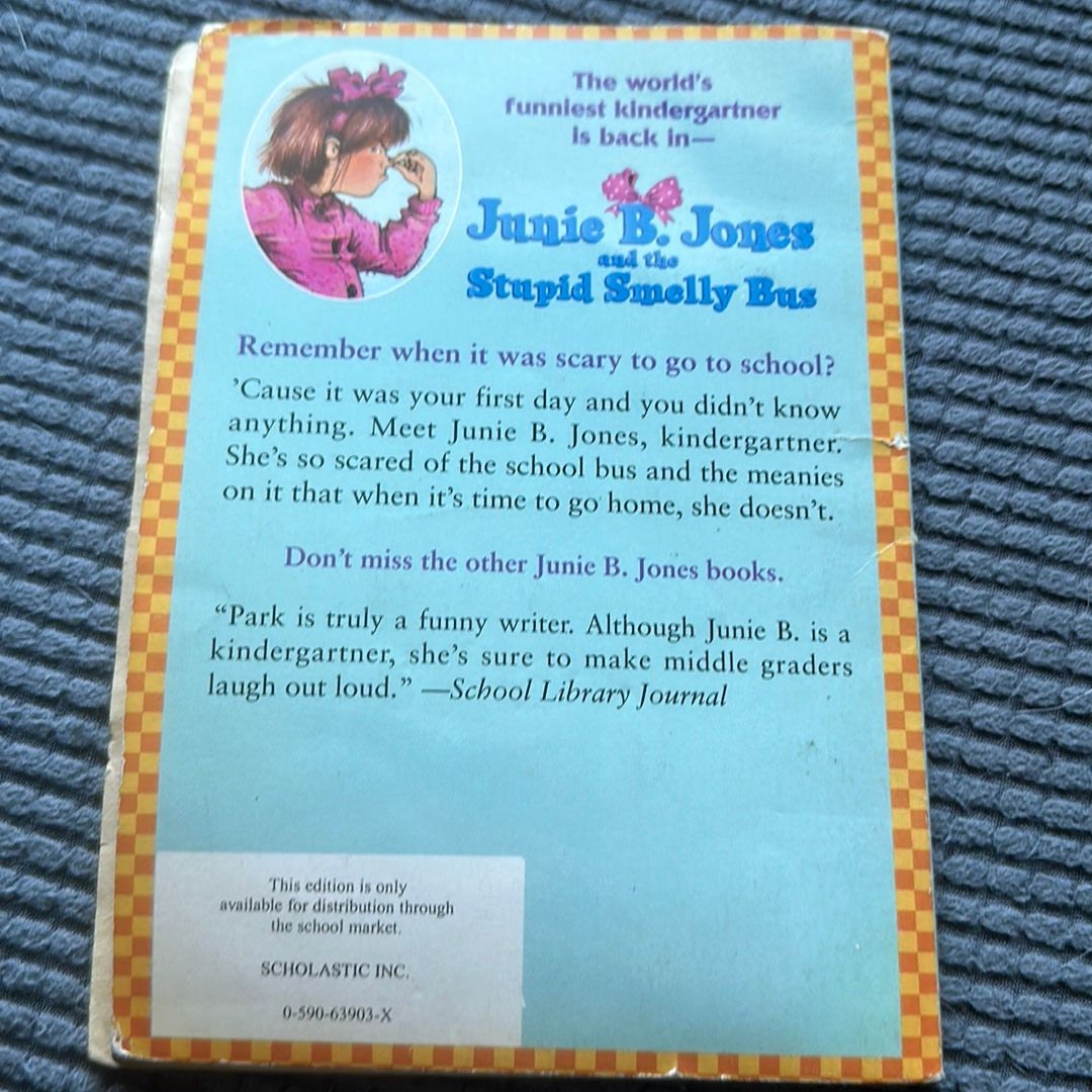 Junie B. Jones And The Stupid Smelly Bus By Barbara Park, Paperback ...