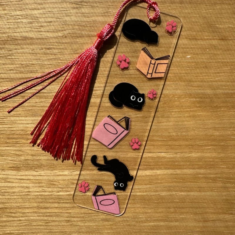 Cat acrylic bookmark