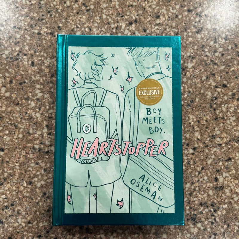 Barnes and noble exclusive hardback of Heartstopper