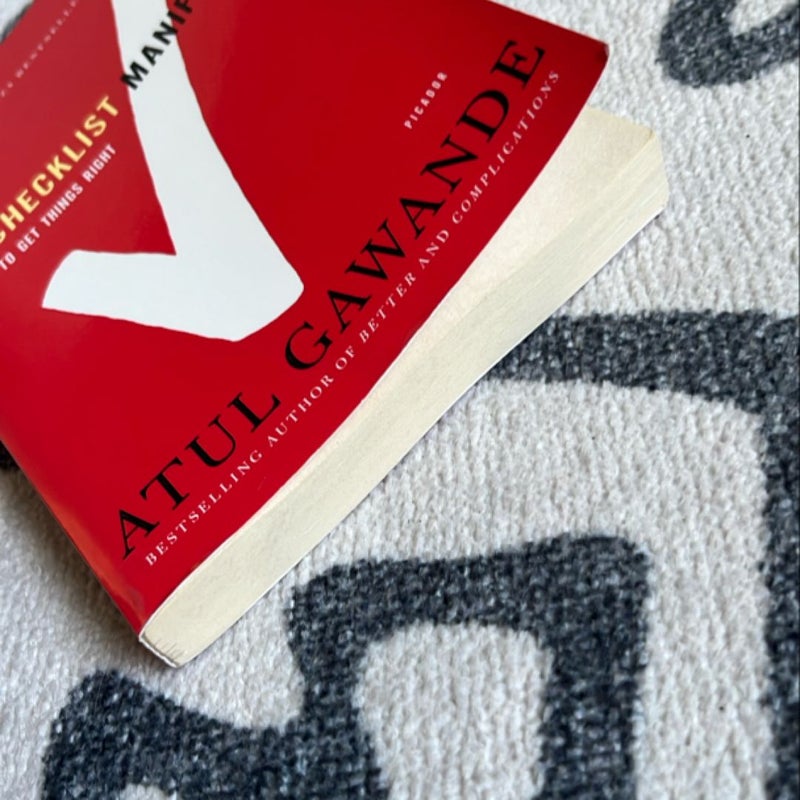 The Checklist Manifesto