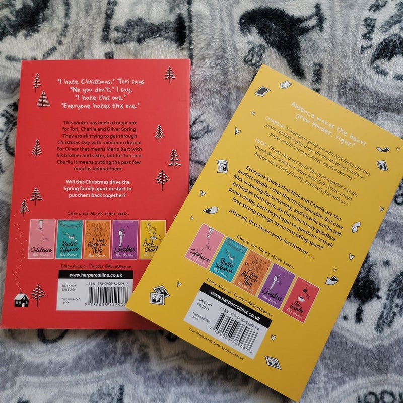 Alice Oseman Four-Book Collection Box Set (Solitaire, Radio Silence, I Was Born for This, Loveless)