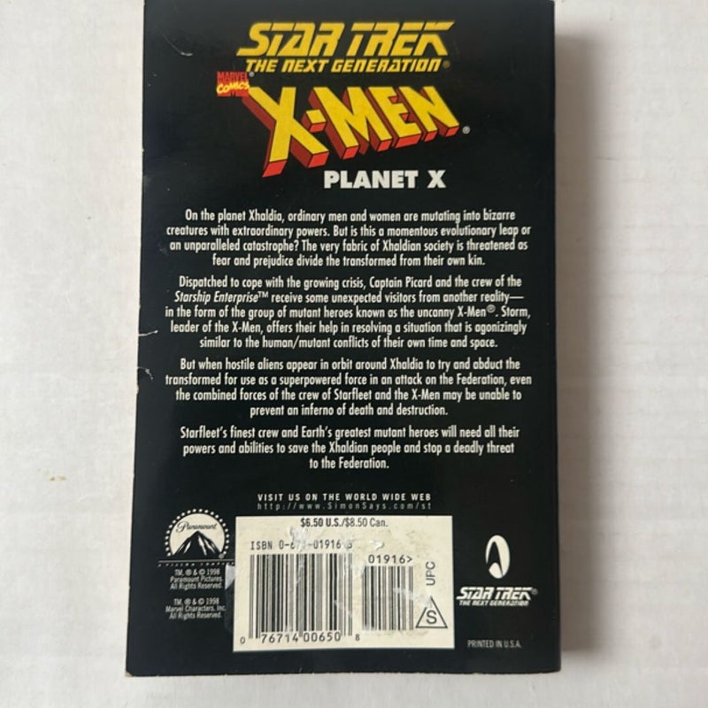 Star Trek The Next Generation X-Men Planet X 1998