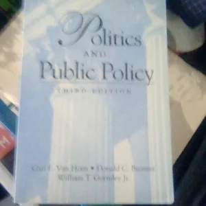 Politics and Public Policy