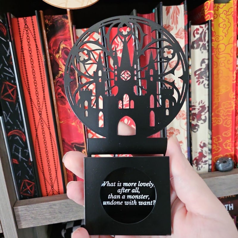 Owlcrate candle holding 