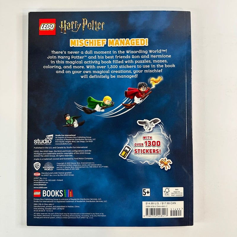 LEGO Harry Potter Mischief Managed! Sticker Activity