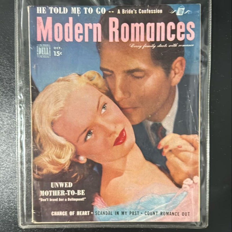 Modern Romances Vol 37 # 5 October 1949 Dell Magazine 