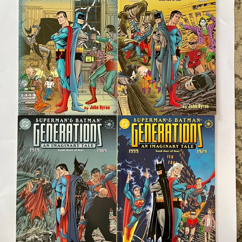 Superman/Batman Generations Vol 1 & 2 #’s 1-4 TWO COMPLETE SERIES