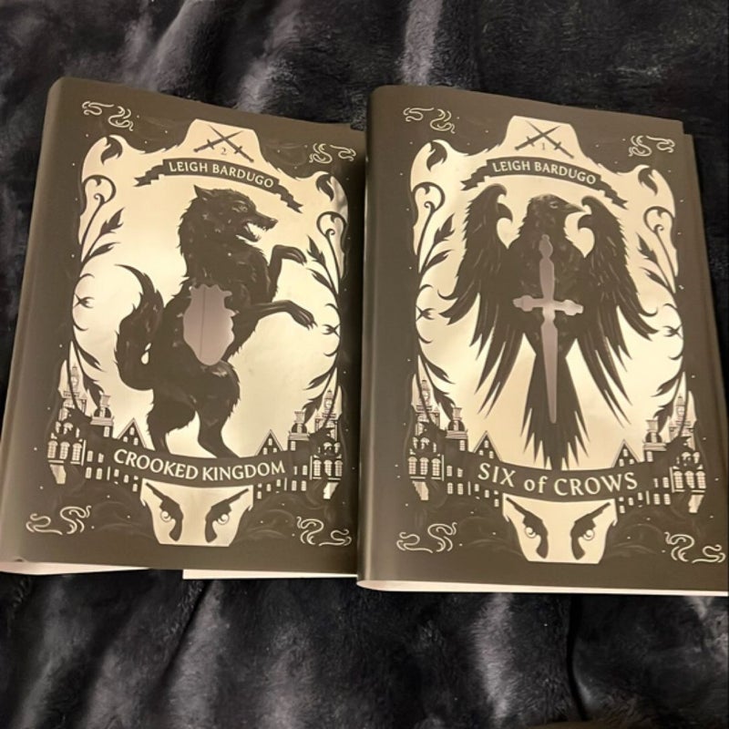 Litjoy crate Six of Crows and Crooked Kingdom book jackets