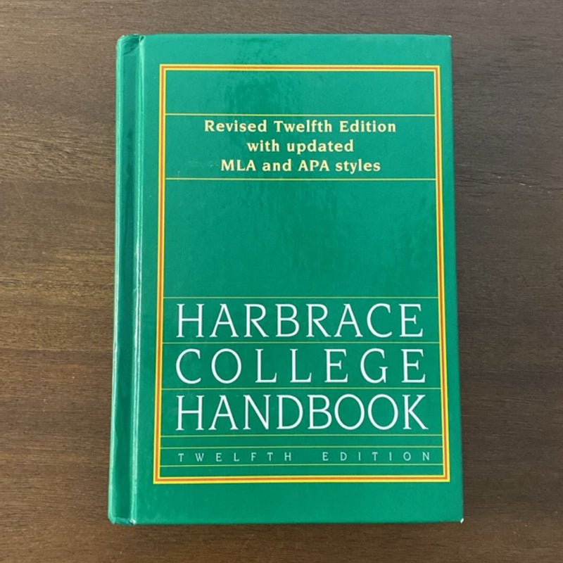 (3) Hodges' Harbrace Handbook 10th, 12th, 14th Editions