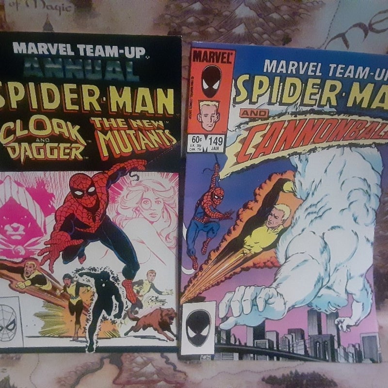 Marvel Team Up 149 and annual 6 Spider-Man 