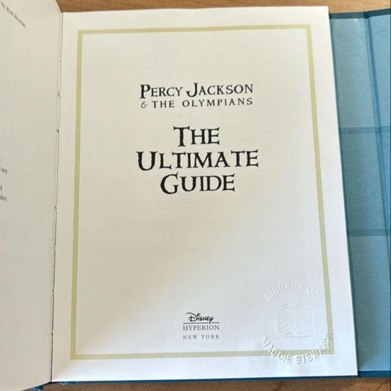 Percy Jackson and the Olympians the Ultimate Guide (Percy Jackson and the Olympians)