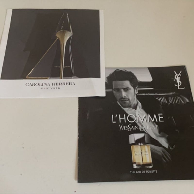 Set of 2 perfume/cologne sample books