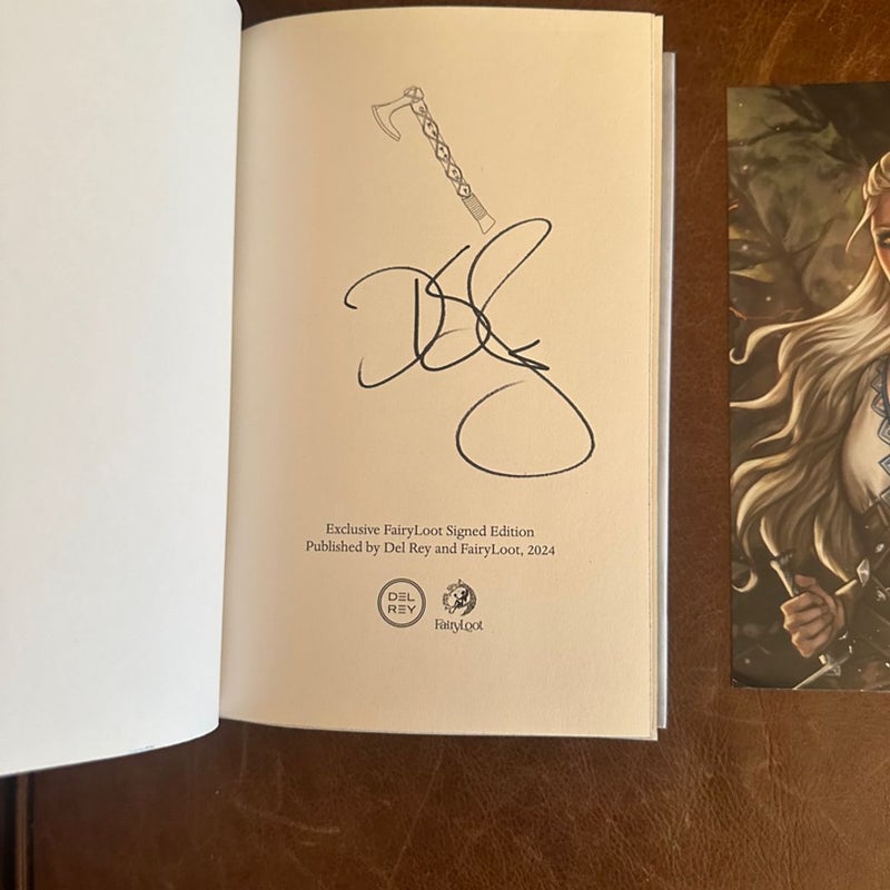 Signed Fairyloot A Fate Inked in Blood by Danielle L. Jensen