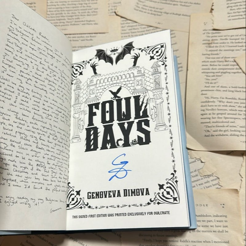 Foul Days - OWLCRATE SIGNED EDITION