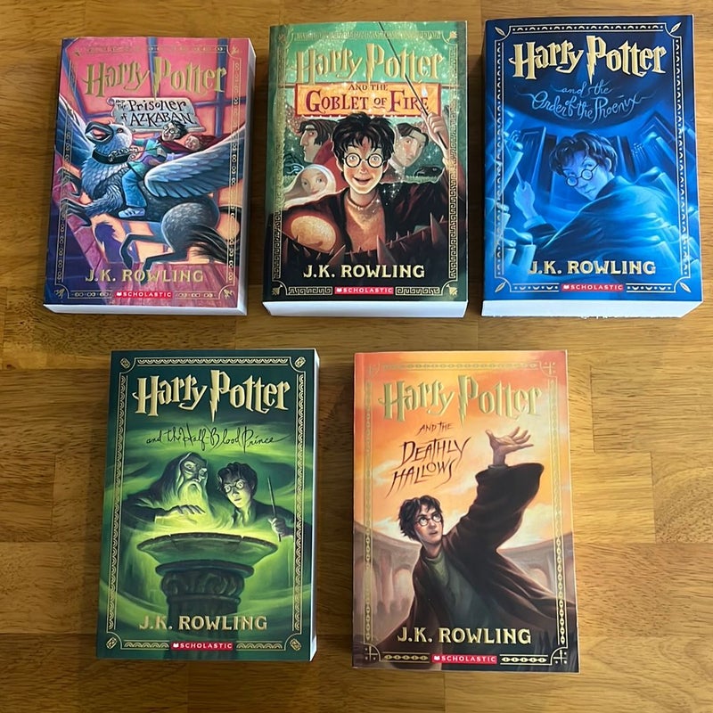 Harry Potter books 3-7