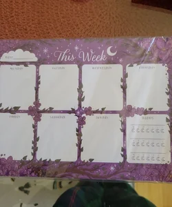 Violet divinations weekly calendar