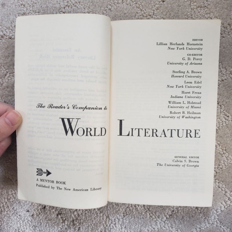 The Readers Companion to World Literature (8th Printing, 1962)