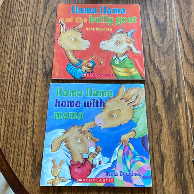 Bundle of 2: llama llama and the bully goat & llama llama home with mama