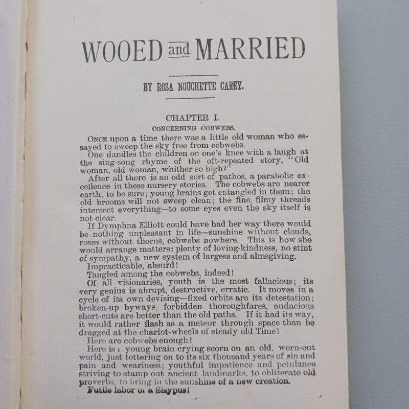 Wooed and Married