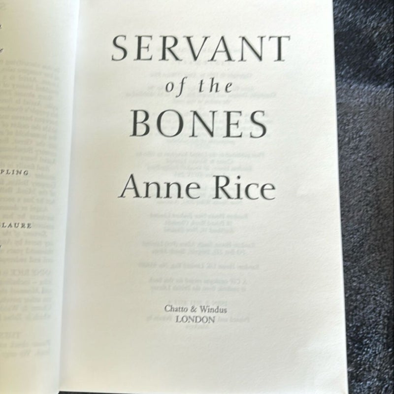 Servant of the Bones / ARC 