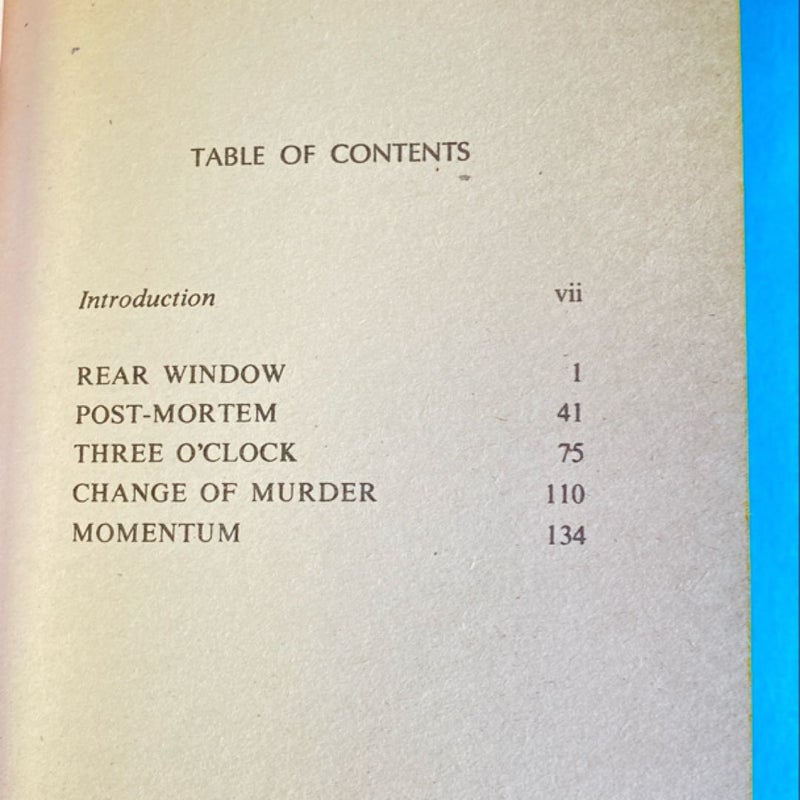 Rear Window and Four Short Novels