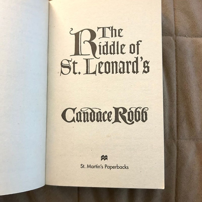 The Riddle of St. Leonard's  2833