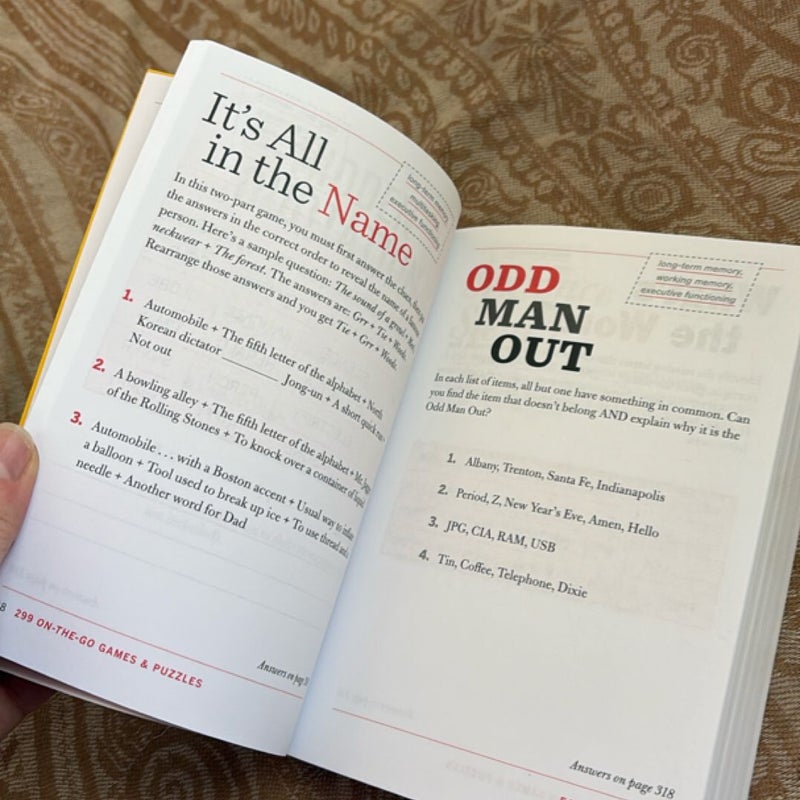 299 on-The-Go Games and Puzzles to Keep Your Brain Young