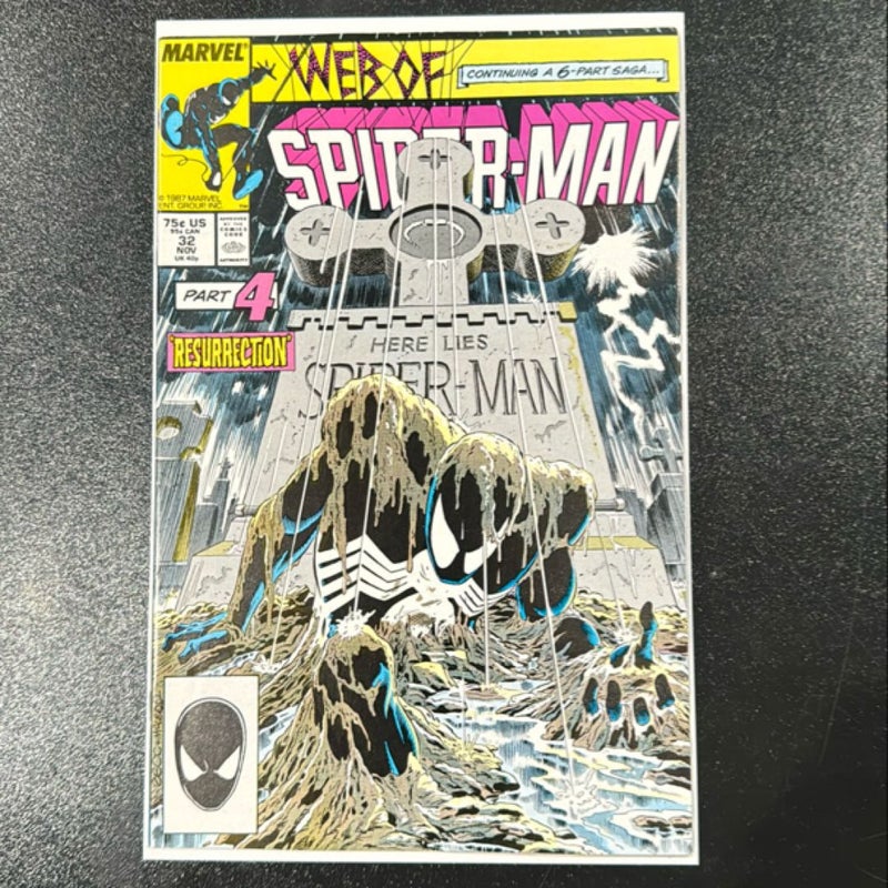Web of Spider-Man # 32 Nov Part 4 Resurrection 1987 Marvel Comics 