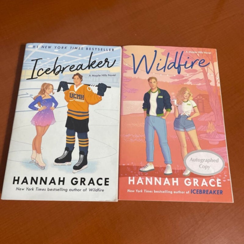 Icebreaker (not signed) and Wildfire (signed) by Hannah Grace