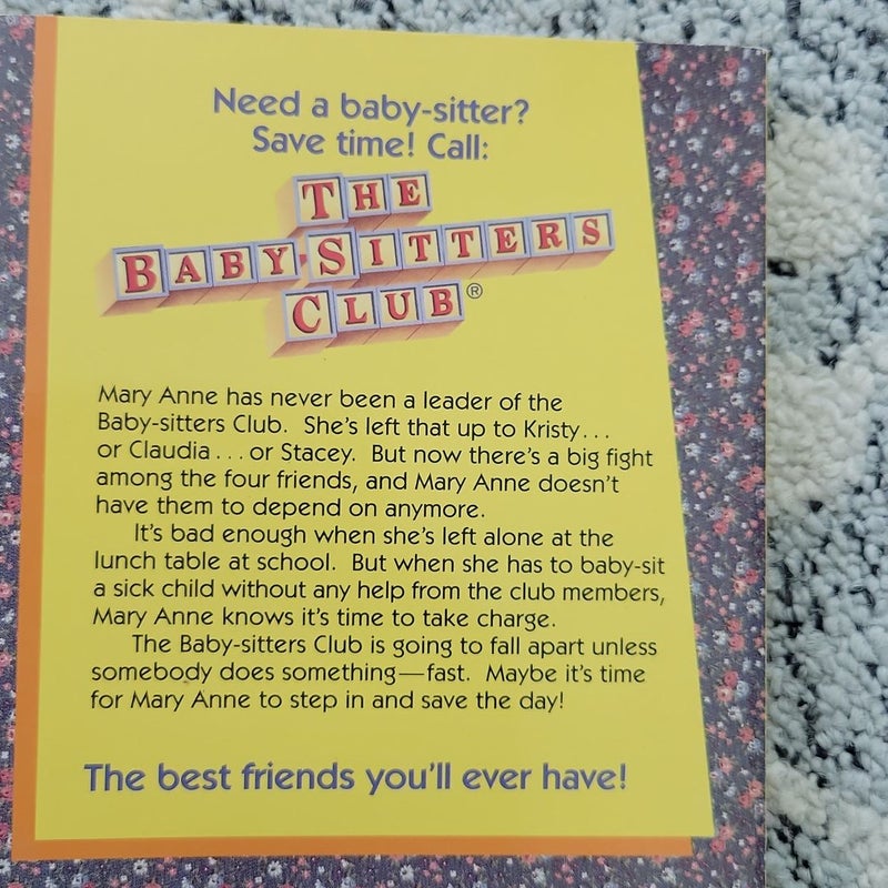 The Baby-Sitters Club #4 Mary Anne Saves the Day