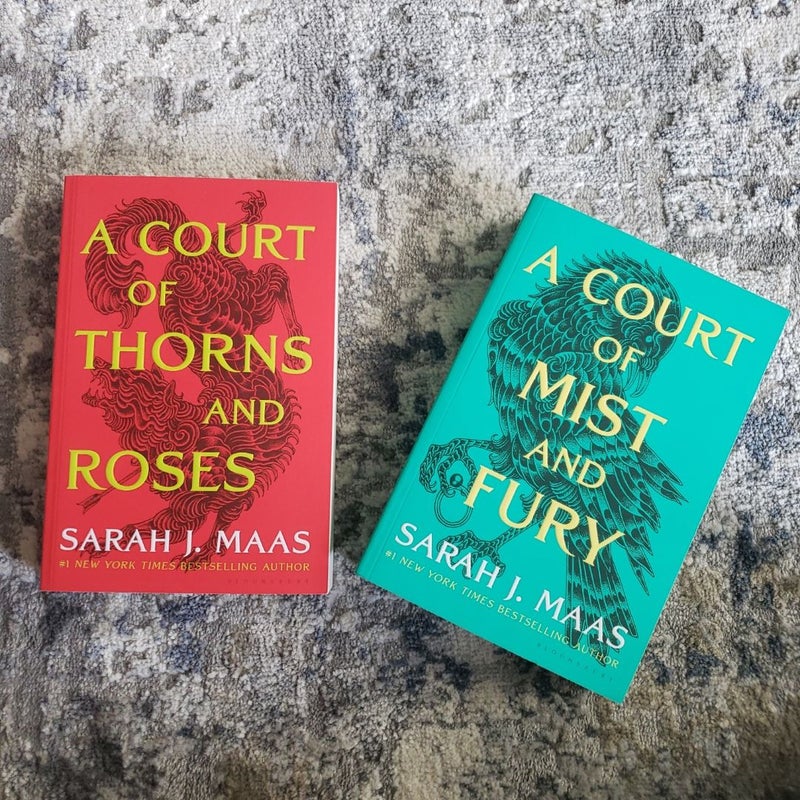 A Court of Thorns and Roses and A Court of Mist and Fury