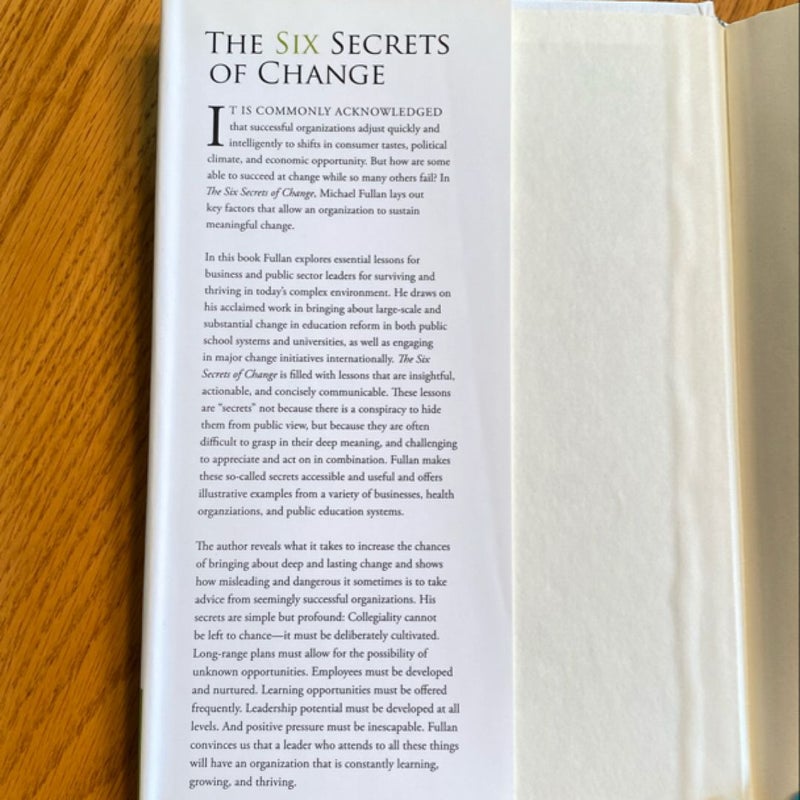The Six Secrets of Change by Michael Fullan