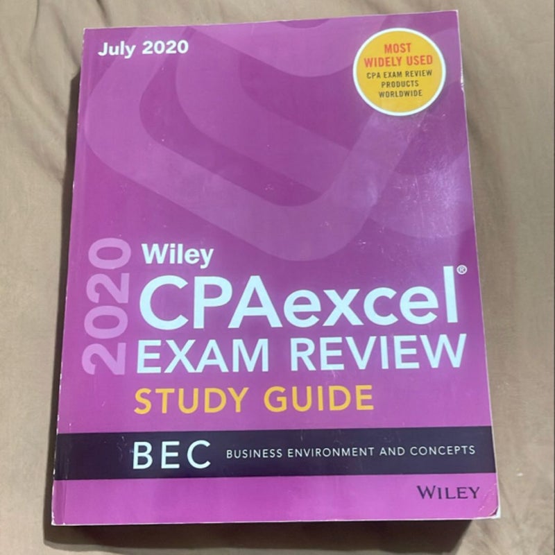 Wiley CPAexcel Exam Review July 2020 Study Guide