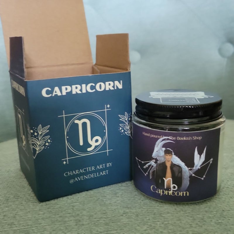 Bookish box zodiac candle Capricorn Daemon