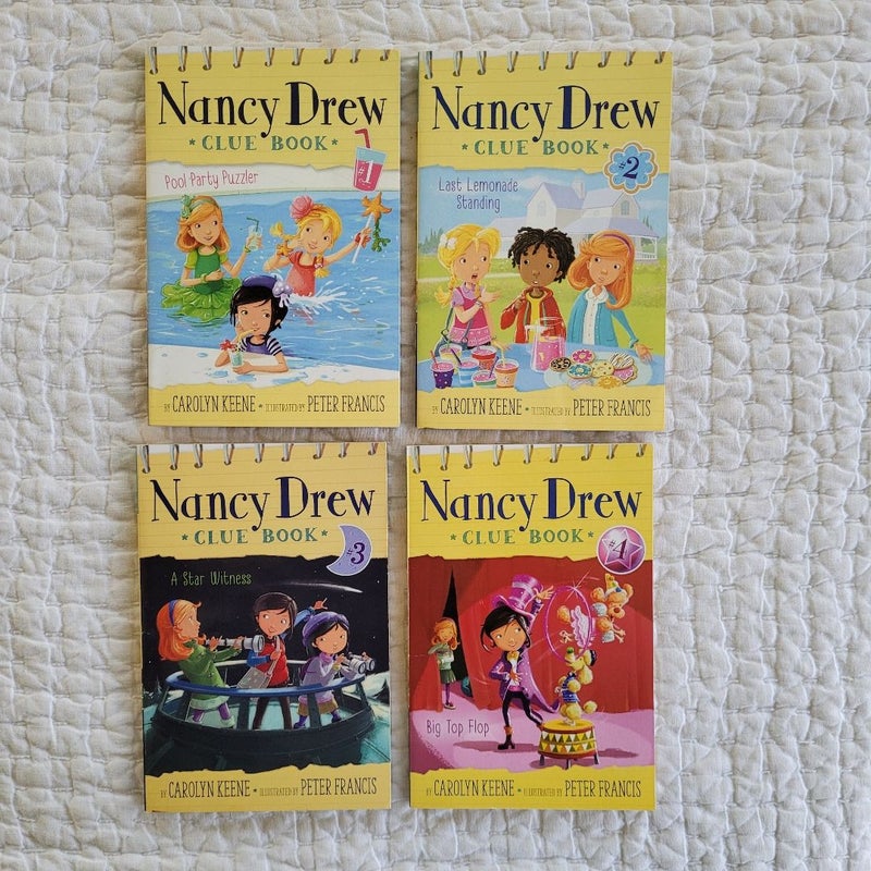 Nancy Drew Clue Book #1-4: Pool Party Puzzler
