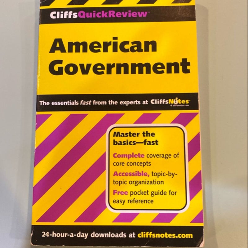 CliffsQuickReview American Government