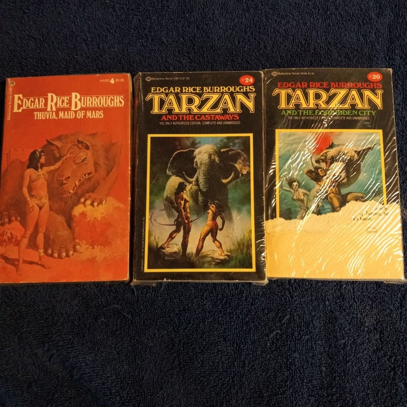 Edgar Rice Burroughs vintage paperback set