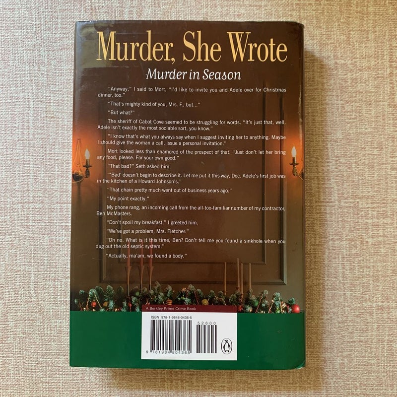 Murder She Wrote: Murder in Season