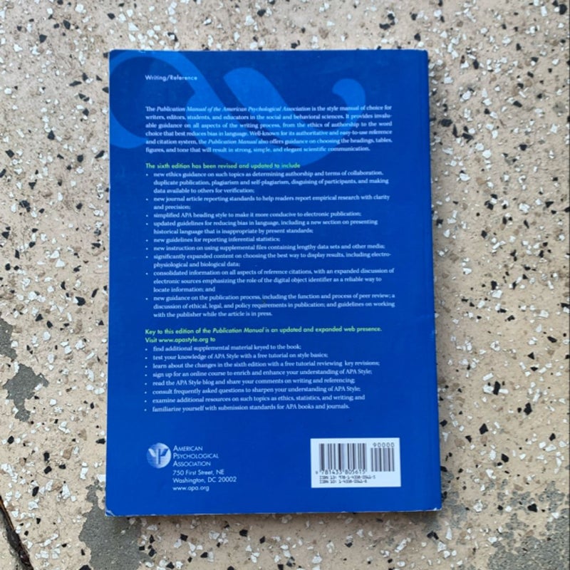 Publication Manual of the American Psychological Association