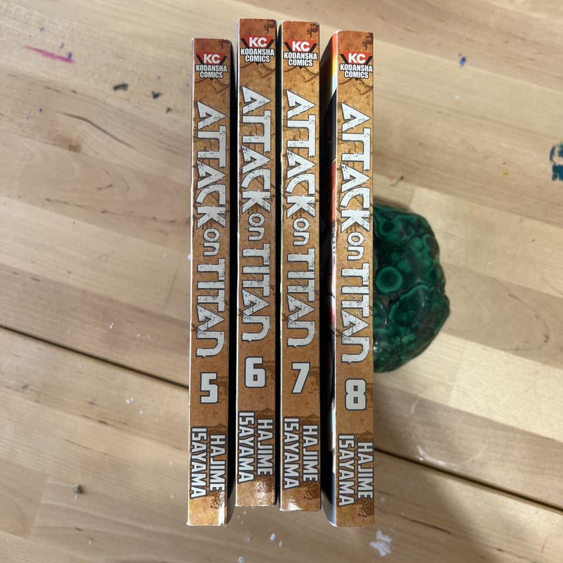 Attack on Titan 5 - 8, set 