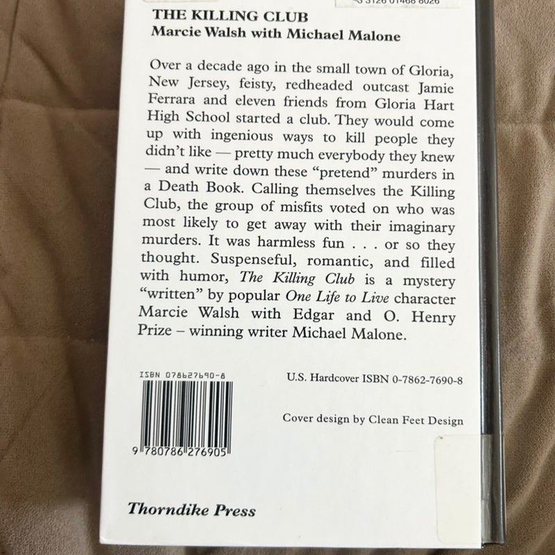 The Killing Club Ex Lib Large Print 3844