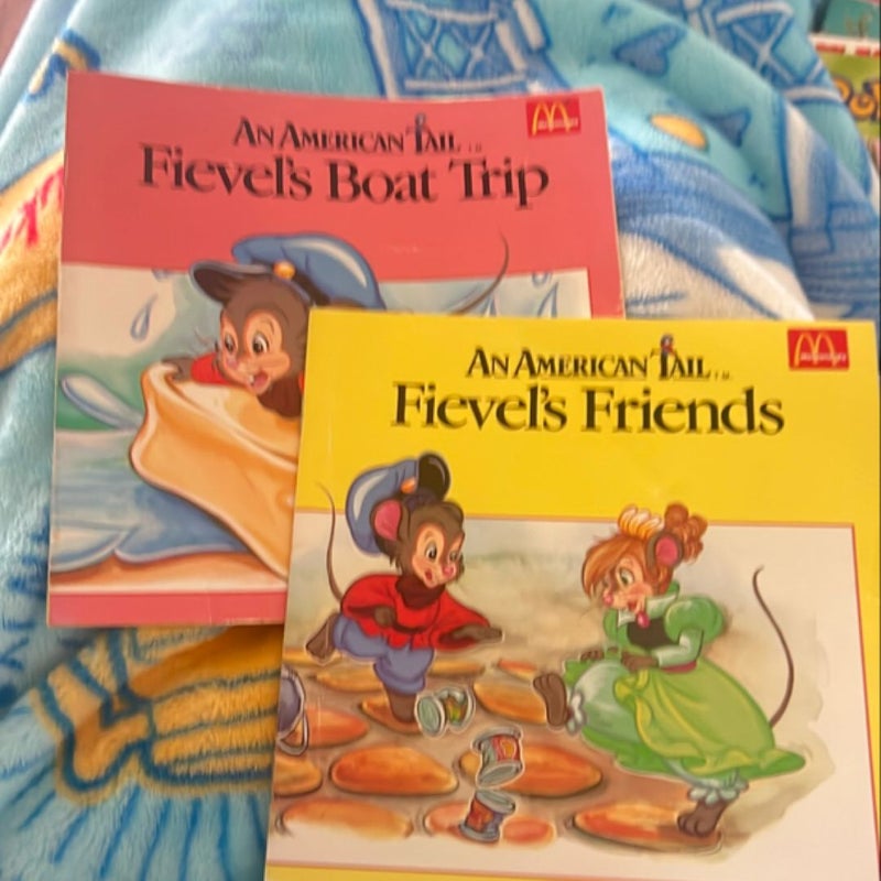 Vintage McDonald’s books from the 80s and all American tell Fievel goes west