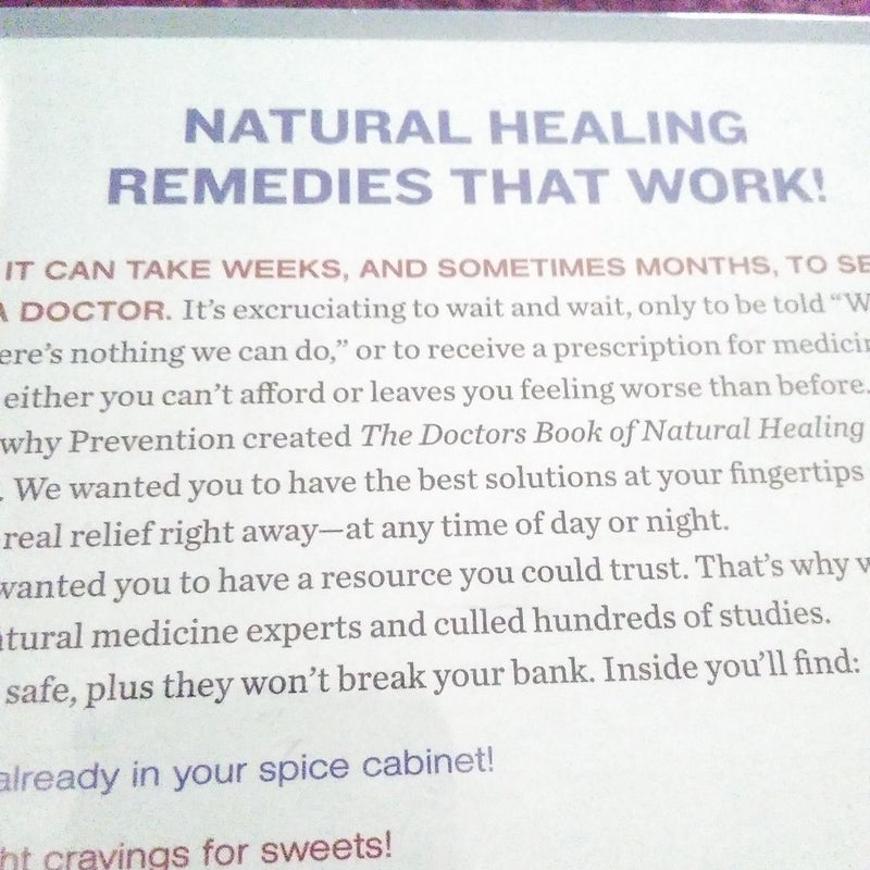 The Doctors Book of Natural Healing Remedies