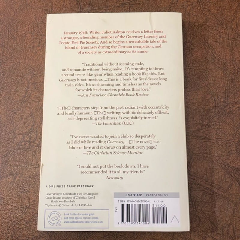 The Guernsey Literary and Potato Peel Pie Society