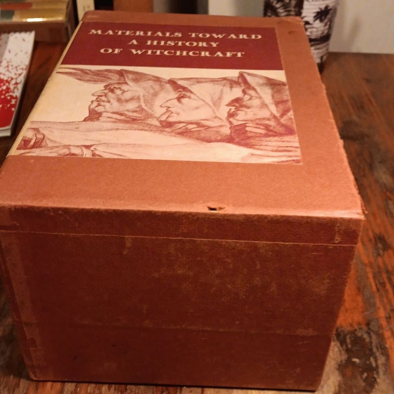 Materials Toward A History of Witchcraft 3 Volume set in slip box 1957