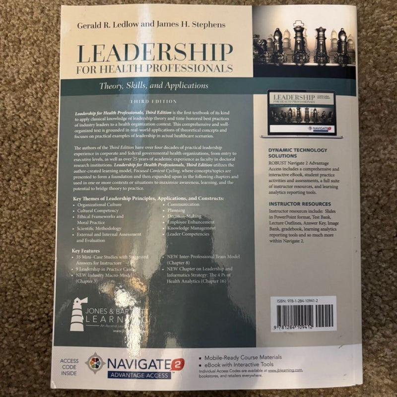 Leadership for Health Professionals Theory, Skills, and Applications