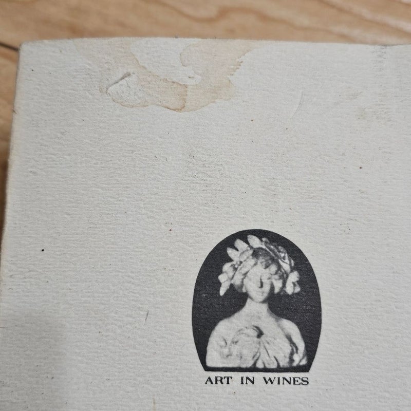 1975 Bern's Steak House Restaurant Art in Wines Wine Book