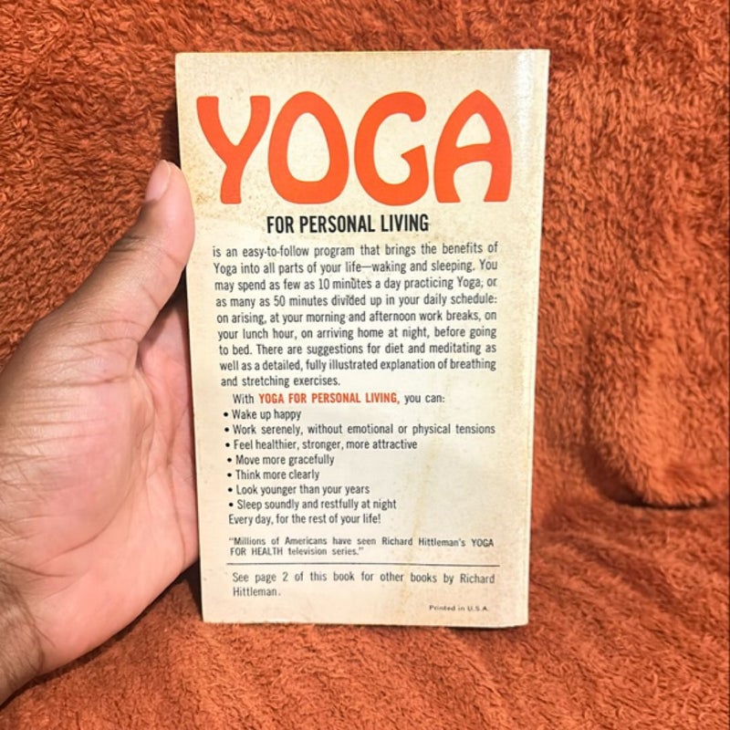 Yoga for personal living 