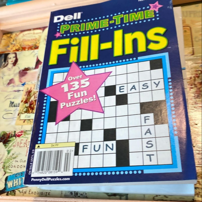 7 Penny Press Classic Fill In Puzzles Bundle Back issues never used