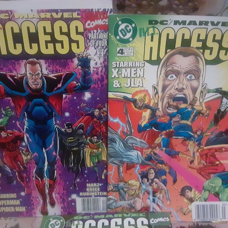 DC / MARVEL All Access 1,3,4 comic book lot